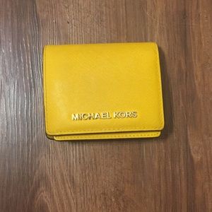 Michael Kors yellow wallet